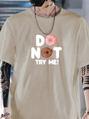 Men's Donut Graphic T-shirt Mid Stretch Tee Outdoor Clothing