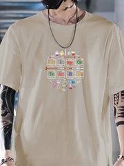 Men's Science Teacher T-shirt Mid Stretch Casual Tee