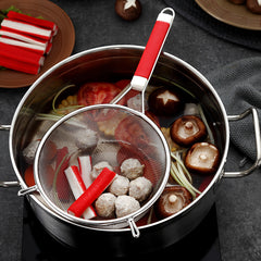 Stainless Steel Colander Mesh Filter for Camping