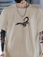 Men's Scorpion Graphic T shirt Casual Mid Stretch Breathable Tee