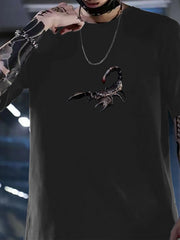 Men's Scorpion Graphic T shirt Casual Mid Stretch Breathable Tee