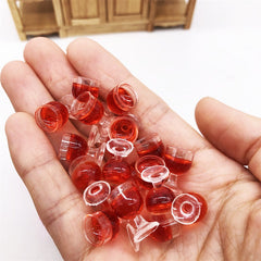 5pcs Red Wine Glass Cocktail Play 1 12 Mini Dollhouse Furniture Pocket Mini Kitc
