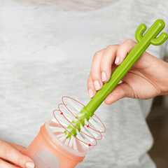 4pcs Cactus Cleaning Brush Set Cup Straw Baby Bottle Pacifier Brush