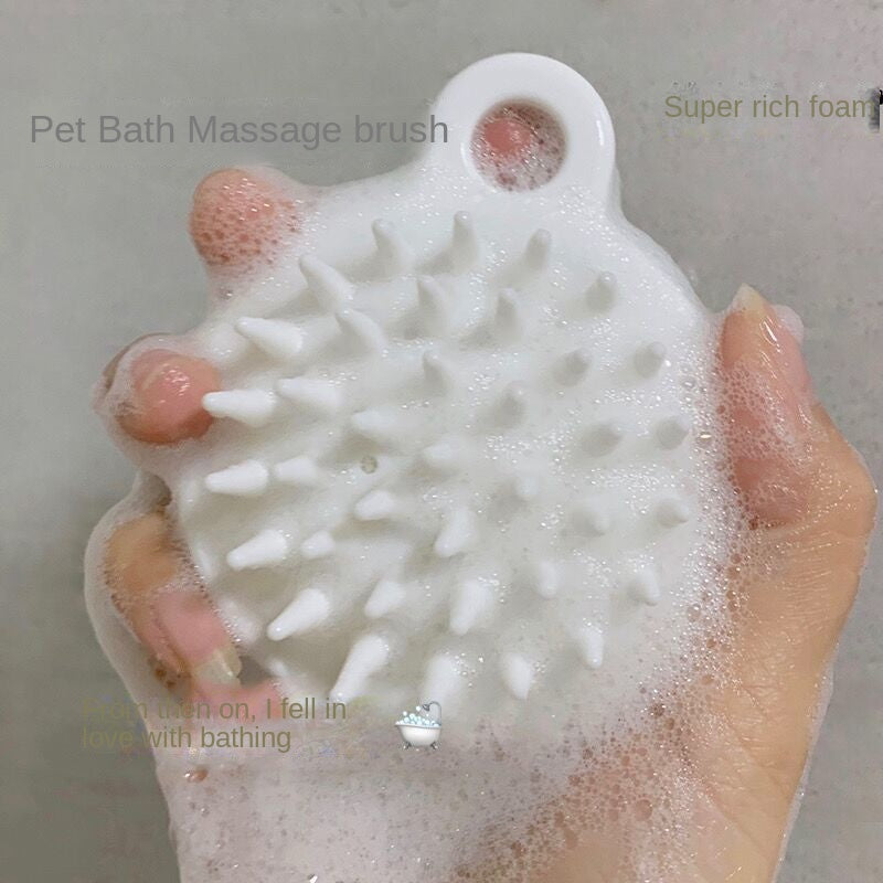 Small Dog Cat Bath Brush Pet Massage Brush Dog Cleaning Supplies