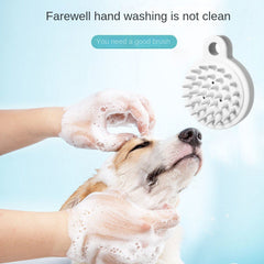 Small Dog Cat Bath Brush Pet Massage Brush Dog Cleaning Supplies