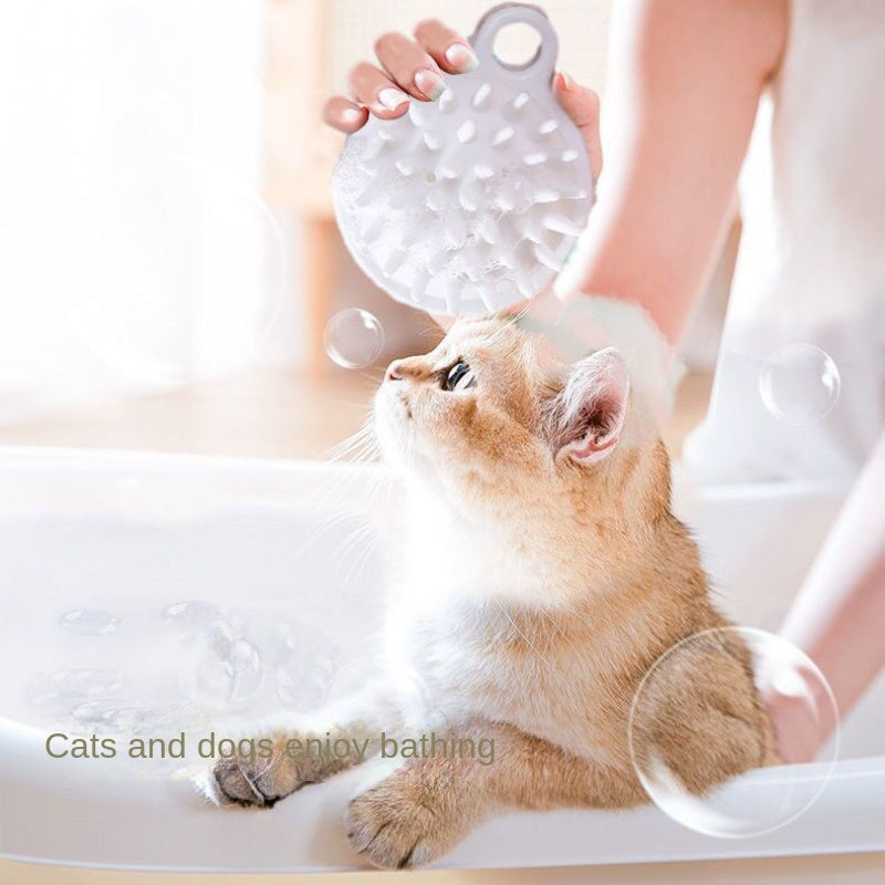 Small Dog Cat Bath Brush Pet Massage Brush Dog Cleaning Supplies
