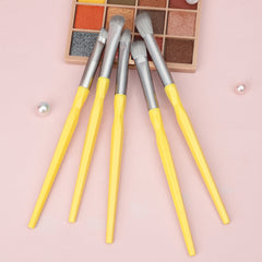 5pcs Eye Makeup Brushes Non Slip Handle Eyeshadow Eyeliner Eyebrow Blending