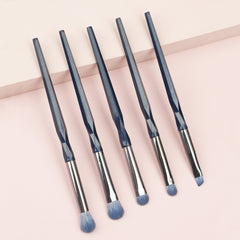 5pcs Eye Makeup Brushes Non Slip Handle Eyeshadow Eyeliner Eyebrow Blending