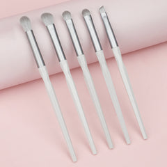 5pcs Eye Makeup Brushes Non Slip Handle Eyeshadow Eyeliner Eyebrow Blending