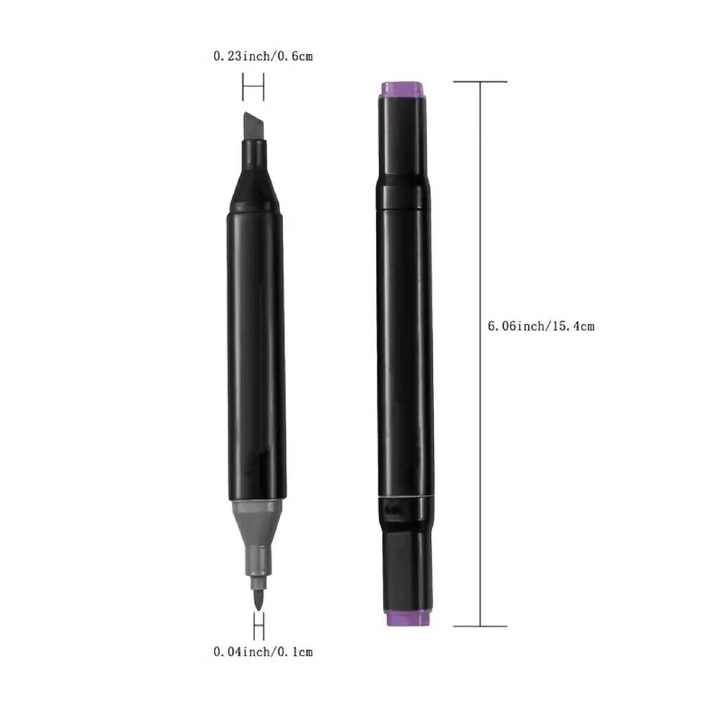 12 262pcs Brush Art Marker Set Double Tipped Sketch Marker