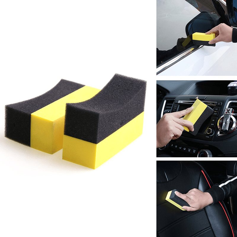 Car Wheel Sponge Tire Washing Cleaner Polishing Brushes Tire Tools 10pcs