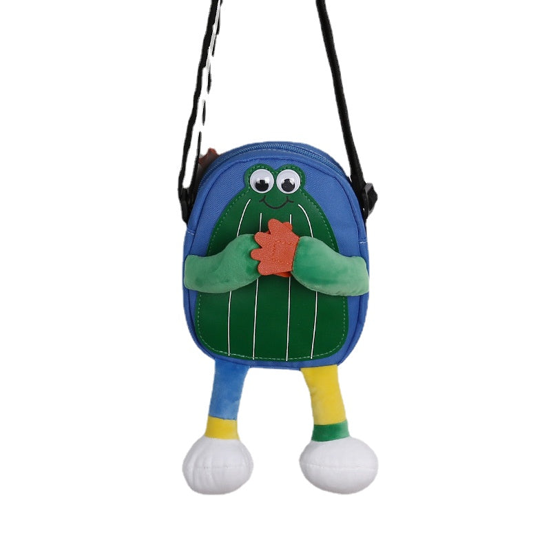 Ugly Frog Crossbody Bag Animal Shoulder Bag Stuffed Coin Purse