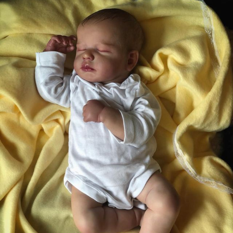 20in Soft Silicone Reborn Baby Doll Realistic Painted Skin Cloth Body Toy