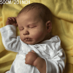 20in Soft Silicone Reborn Baby Doll Realistic Painted Skin Cloth Body Toy