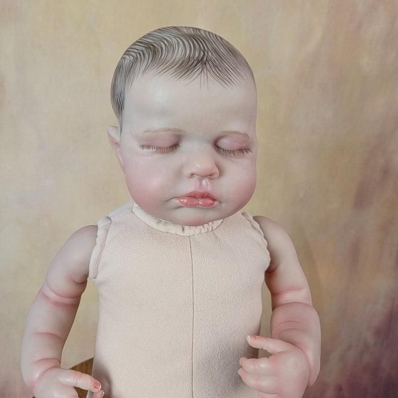 20in Soft Silicone Reborn Baby Doll Realistic Painted Skin Cloth Body Toy