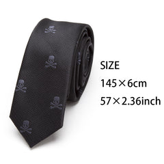 3pcs Skeleton Pattern Bow Tie Necktie Set for Party Wedding