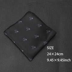 3pcs Skeleton Pattern Bow Tie Necktie Set for Party Wedding