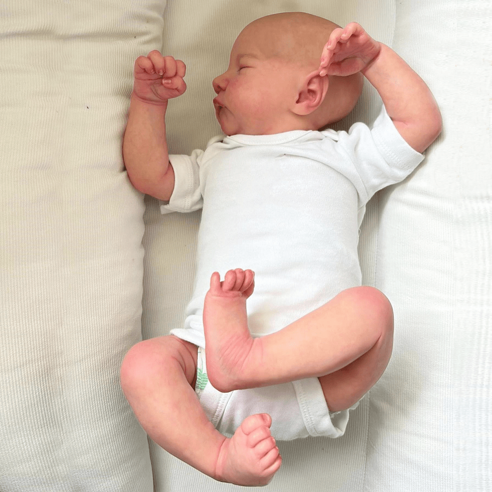 19" Asleep Baby Reborn Doll Soft Silicone Sleeping Girl Realistic
