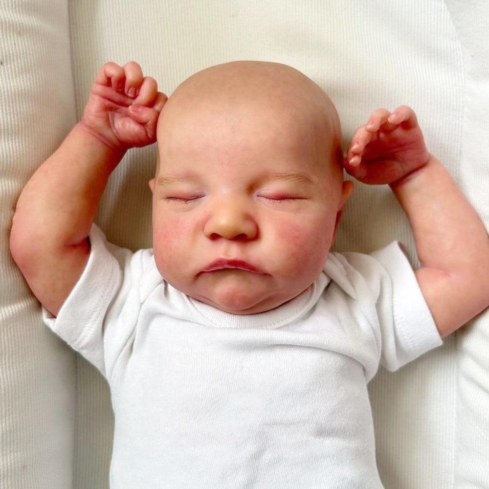 19" Asleep Baby Reborn Doll Soft Silicone Sleeping Girl Realistic