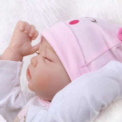 22" Sleeping Reborn Baby Doll Silicone Newborn Girls Bedtime Toys Girls Gift