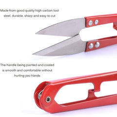 Thread Beading Cutter Mini Sewing Scissor U-shaped Spring Clipper