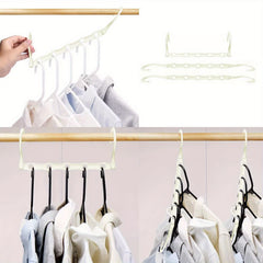 6pcs Magic Hangers Closet Space Saver Hanger Organizer Sturdy Plastic