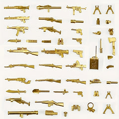 Golden Weapon Accessories Set for Ages 18