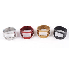 4pcs Stainless Steel Ring Shape Bottle Opener