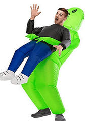 Inflatable Alien Costume for Adults Halloween Funny Blow Up Cosplay