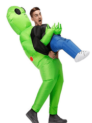 Inflatable Alien Costume for Adults Halloween Funny Blow Up Cosplay