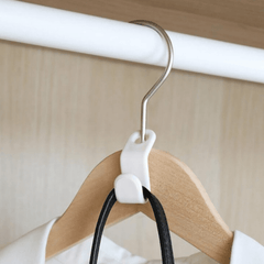 6pcs Space Saving Clothes Rack Connection Hook Cabinet Folding Storage Tools