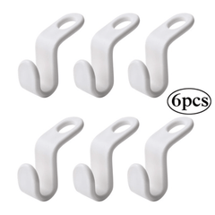 6pcs Space Saving Clothes Rack Connection Hook Cabinet Folding Storage Tools