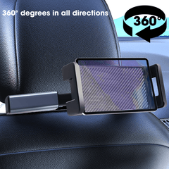 Car Back Seat Headrest Phone Holder Tablet Stand Rear Pillow Bracket