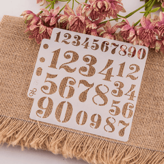 Alphabet Template Painting Scrapbook DIY Drawing Masking Hollowed Out Template