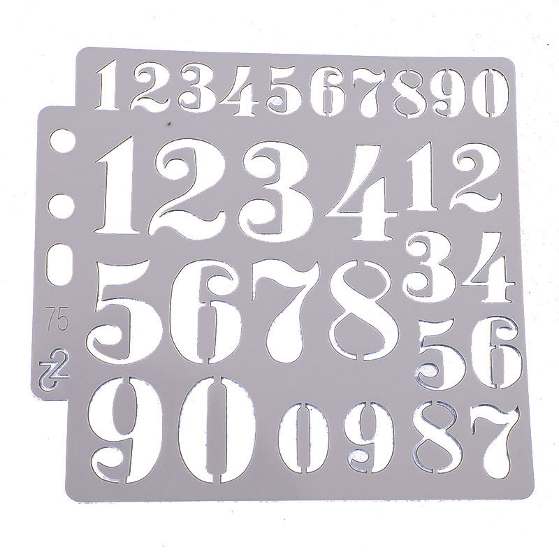 Alphabet Template Painting Scrapbook DIY Drawing Masking Hollowed Out Template