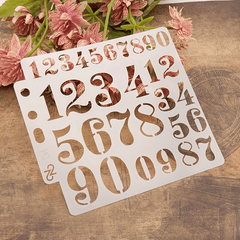 Alphabet Template Painting Scrapbook DIY Drawing Masking Hollowed Out Template