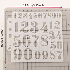 Alphabet Template Painting Scrapbook DIY Drawing Masking Hollowed Out Template