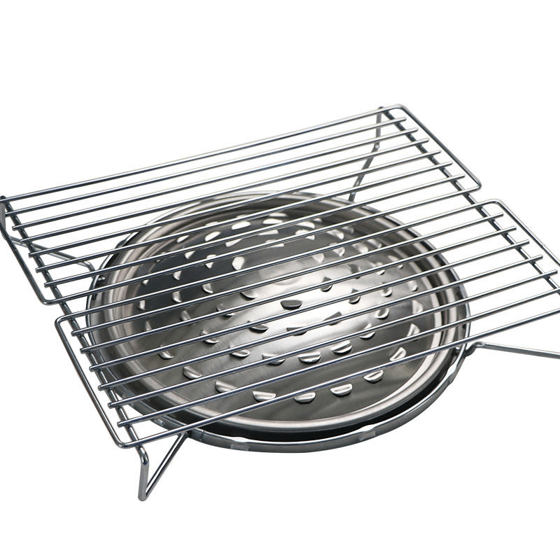 Portable Stainless Steel BBQ Grill for Outdoor Camping