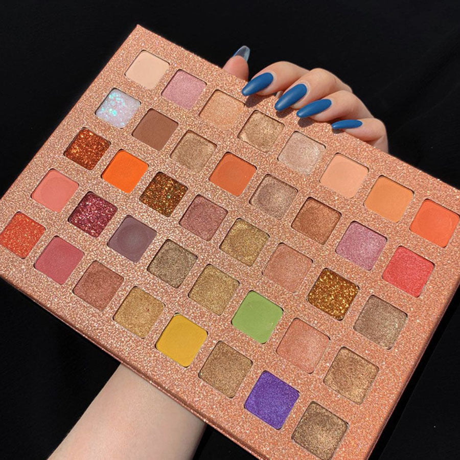 40-Color Eyeshadow Palette Matte Shimmer Waterproof Texture