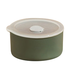 1pc Silicone Fresh Keeping Bowl Microwave Heating Lunch Container