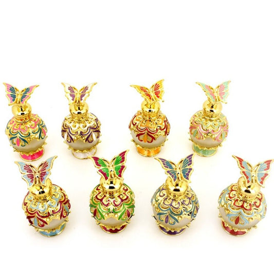 Butterfly Decor Perfume Bottle Vintage Empty Refillable Vials 15ml