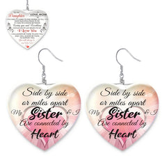 Heart Shaped Crystal Earring For Girls - Christmas Holiday