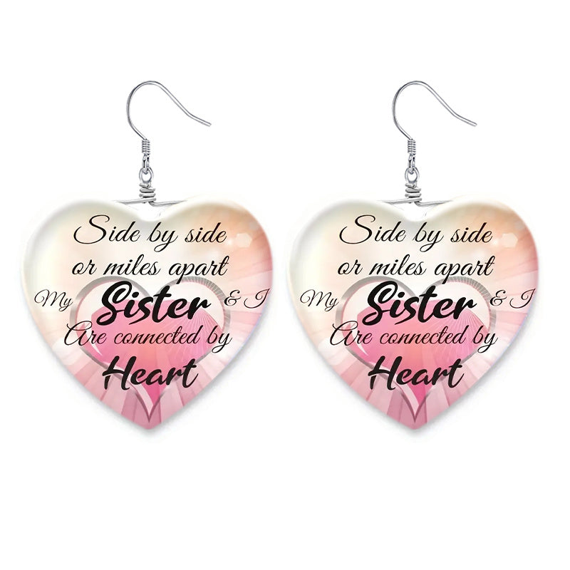 Heart Shaped Crystal Earring For Girls - Christmas Holiday