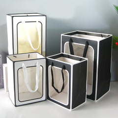 4 Clear Gift Bags 9.8x7.1x5.1 25 Large Gift Boxes