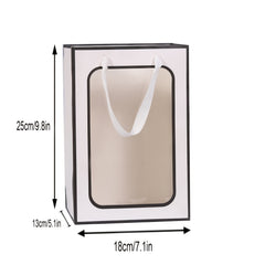 4 Clear Gift Bags 9.8x7.1x5.1 25 Large Gift Boxes