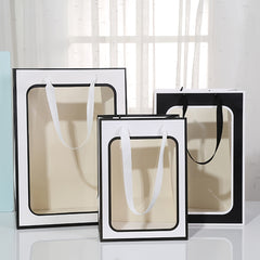 4 Clear Gift Bags 9.8x7.1x5.1 25 Large Gift Boxes