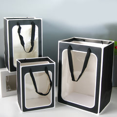 4 Clear Gift Bags 9.8x7.1x5.1 25 Large Gift Boxes