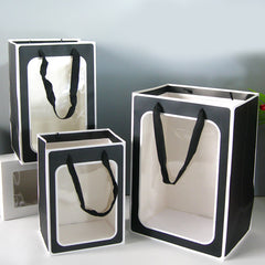 4 Clear Gift Bags 9.8x7.1x5.1 25 Large Gift Boxes