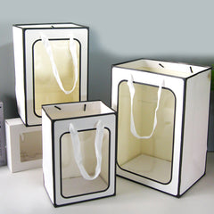 4 Clear Gift Bags 9.8x7.1x5.1 25 Large Gift Boxes