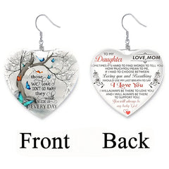 Heart Crystal Earrings for Girl - Christmas Holiday